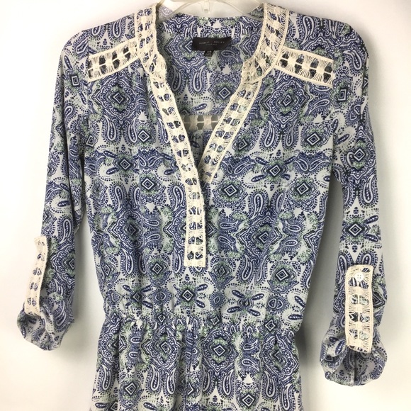 Romeo & Juliet Couture Sexy Paisley Print Romper - Picture 6 of 9